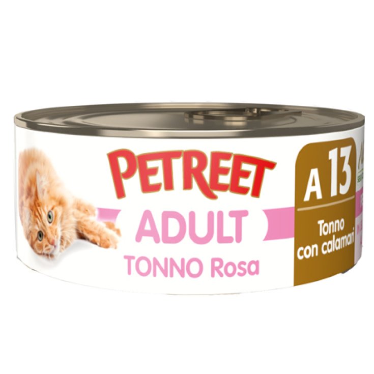 PETREET ATÚN ROSADO + CALAMARES 70G