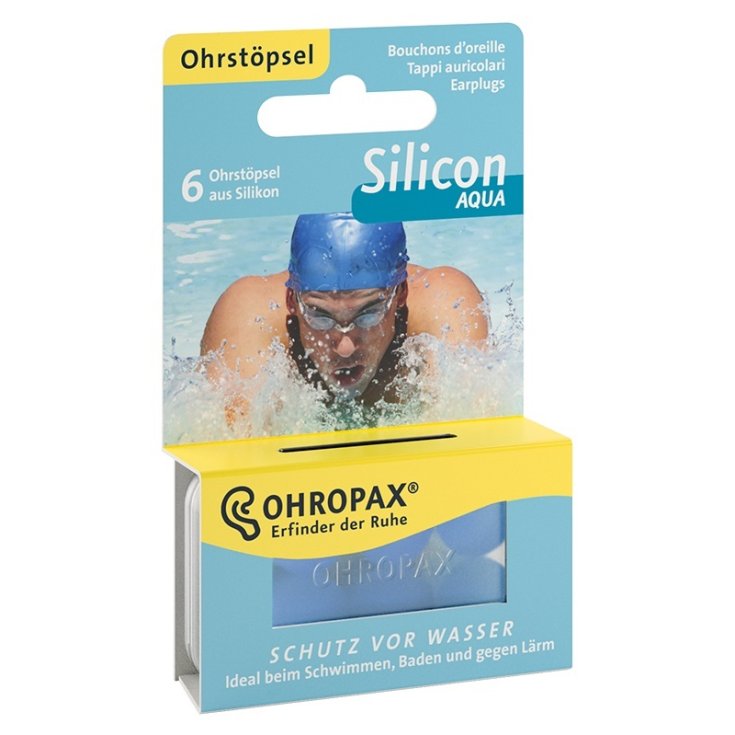 OHROPAX&nbsp;Silicon Aqua Tappi Auricolari per Acqua 6 Pezzi