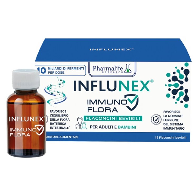 INFLUNEX IMMUNO FLORA 15 Flaconcini