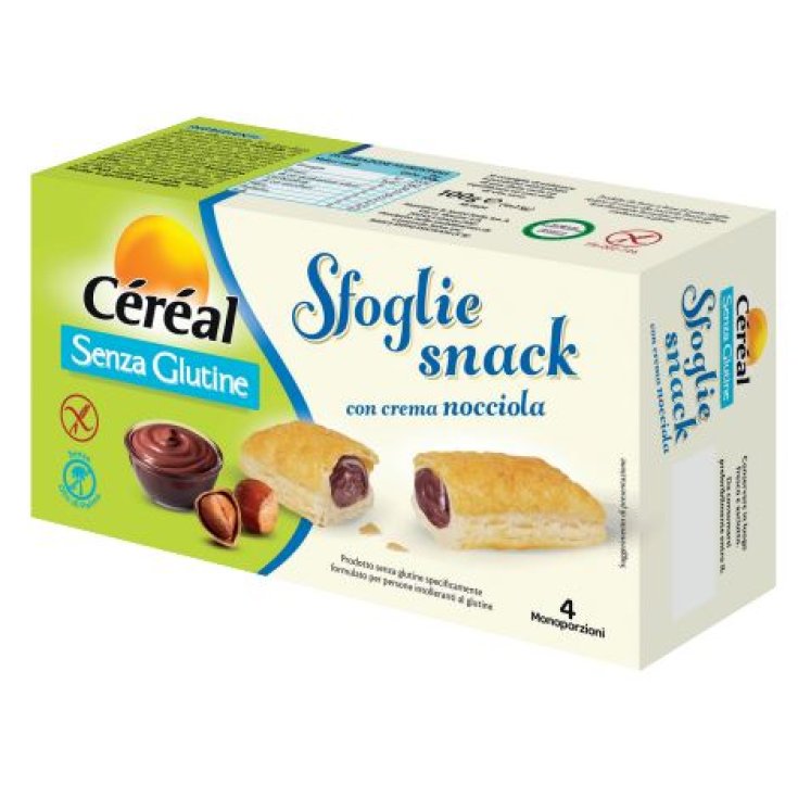 Sfoglie Snack alla Nocciola C&eacute;r&eacute;al 4 Monoporzioni