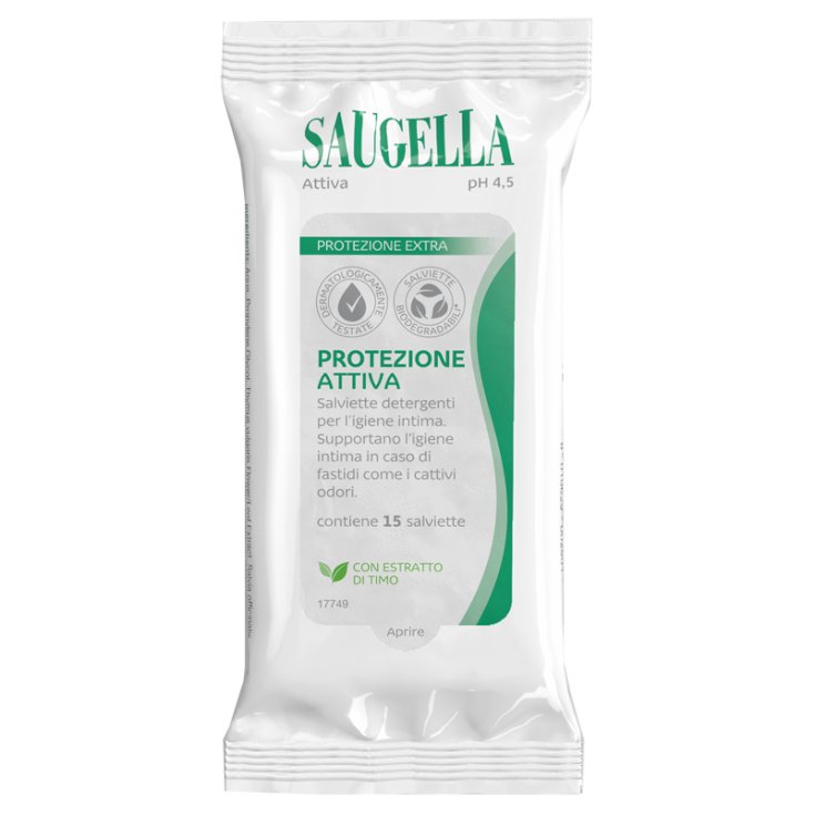 Salviette Portezione Attiva SAUGELLA 15 Pezzi