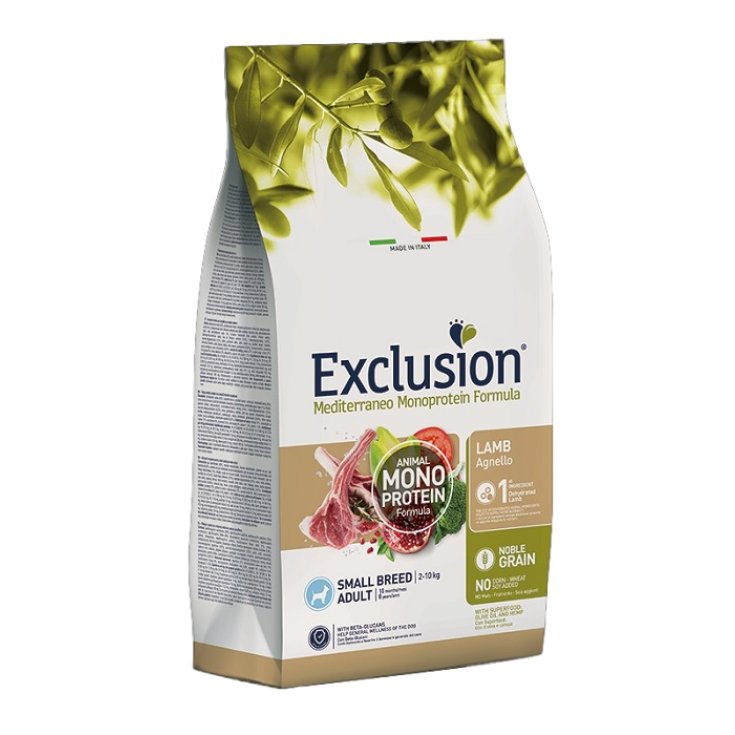 Exclusion Crocchette Cane Adulto Taglia Piccola Agnello 7kg