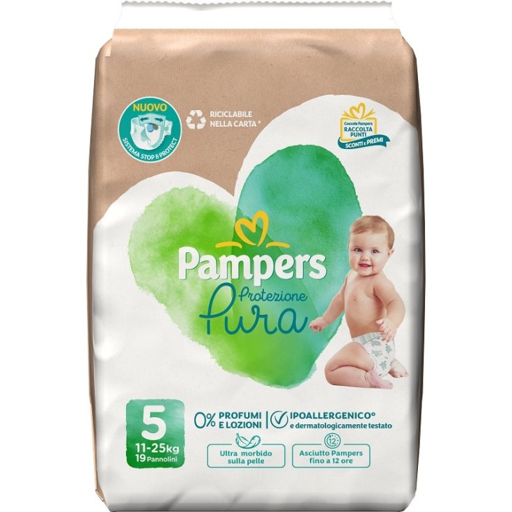 Pampers Protezione Pura Tg.5 Junior 19 Pezzi