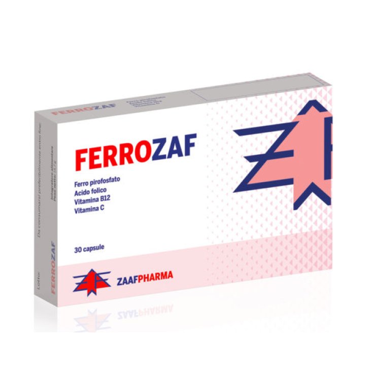 Ferrozaf Zaaf Pharma 30 Cápsulas