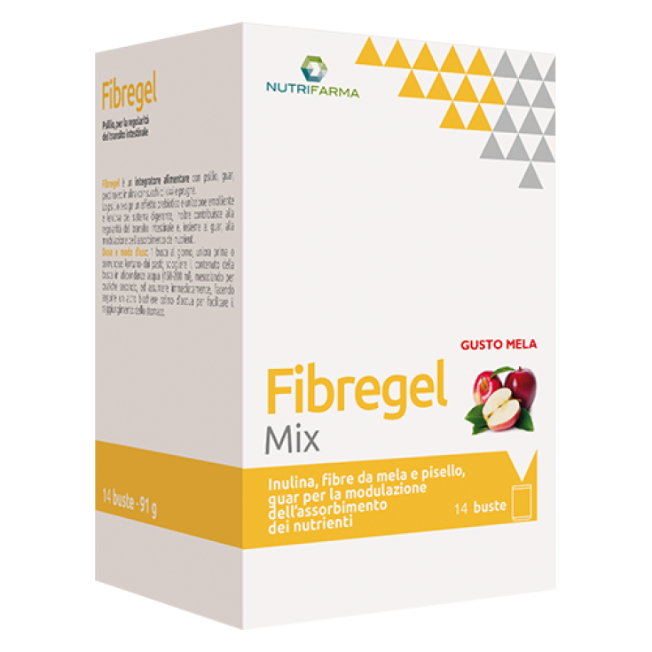 Fibragel Mix NutriFarma by Aqua Viva 14 Sobres Sabor Manzana