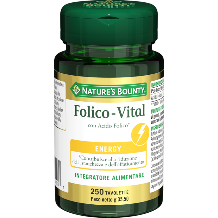 Folico-Vital Nature's Bounty 250 Comprimidos