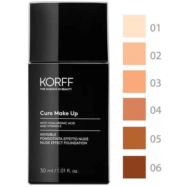 Base de Maquillaje Invisible Efecto Nude Cure Maquillaje KORFF 01 30ml