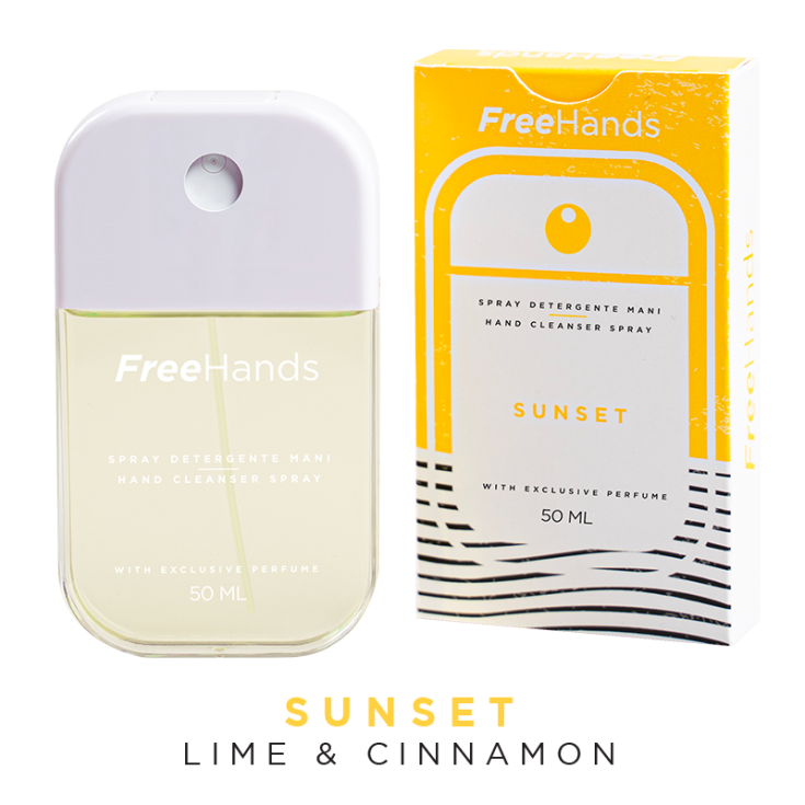 FreeHands Sunset Spray Limpiador de Manos con Fragancia 50ml