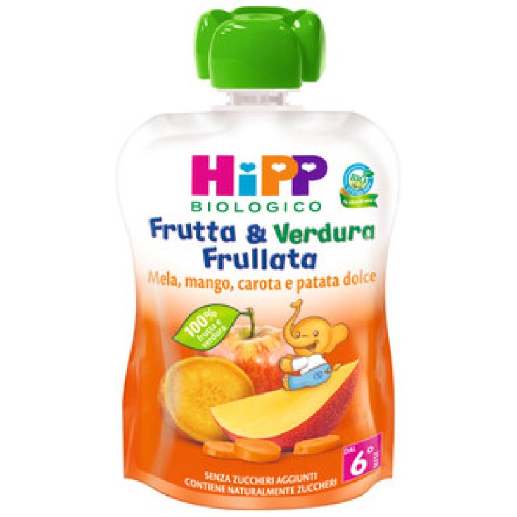 Puré de Frutas y Verduras Manzana Mango Zanahoria HiPP Bio 90g