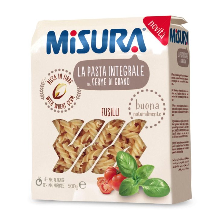 Fusilli Integral Con Germen De Trigo Medida 500g