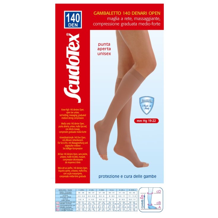 Hasta la rodilla 140 Open ScudoTex Daino Talla 2