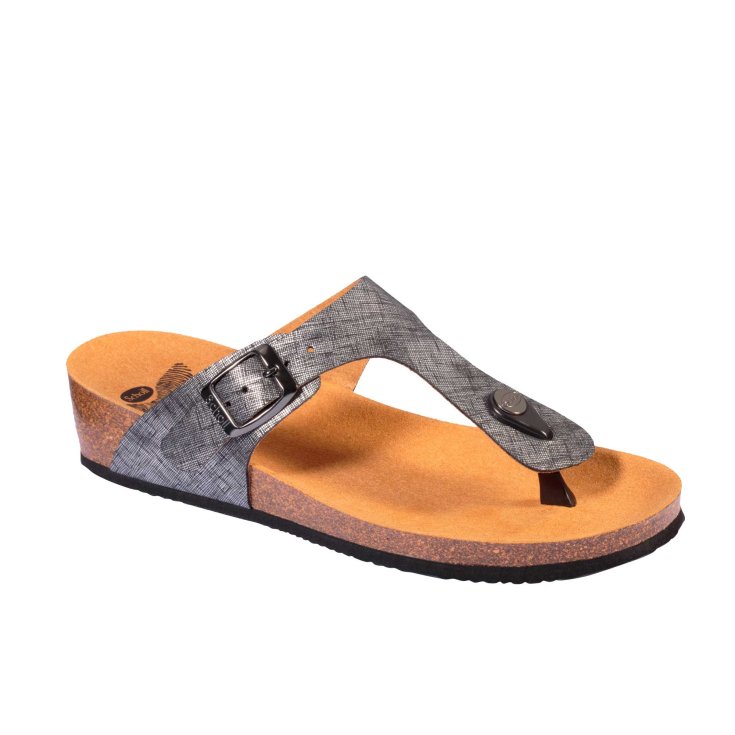 Gandia Chanclas Mujer Scholl® Plata Bioprint® Talla 40