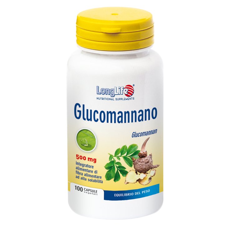 Glucomanano 500mg LongLife 100 Cápsulas Vegetarianas