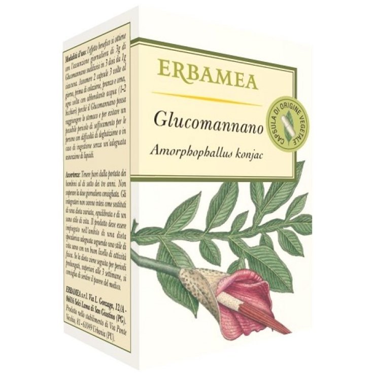 Glucomanano Erbamea 50 Cápsulas Vegetarianas