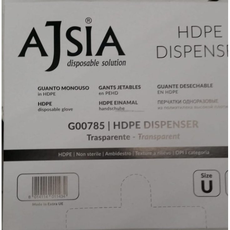 Guantes Desechables En Polietileno De Alta Densidad 100 Piezas