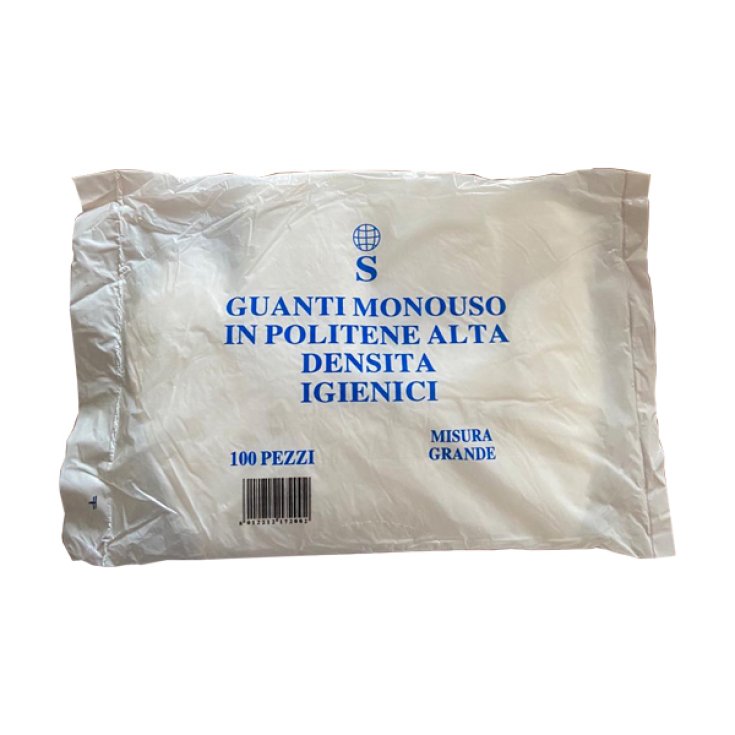 Guantes Desechables En Polietileno De Alta Densidad 100 Piezas