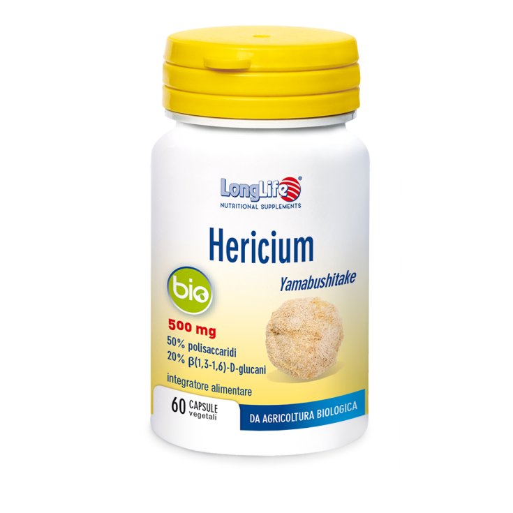 Hericium Bio 500mg LongLife 60 Cápsulas Vegetarianas