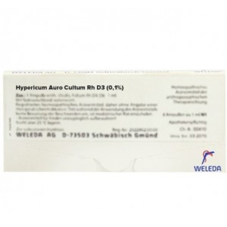 Hypericum Auro C Rh D2 Weleda 8 Viales de 1ml