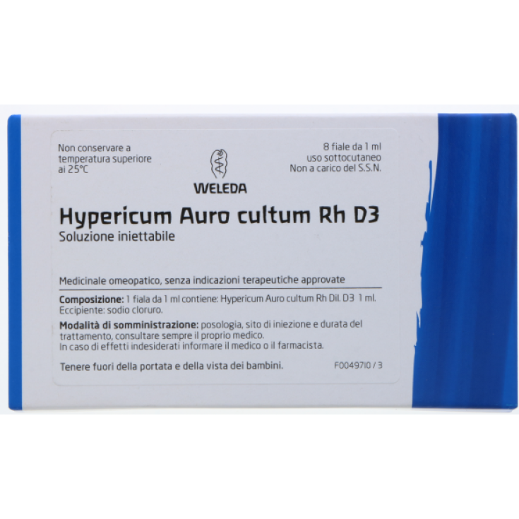 Hypericum Auro Cultum Rh D3 Weleda 8 Viales de 1ml