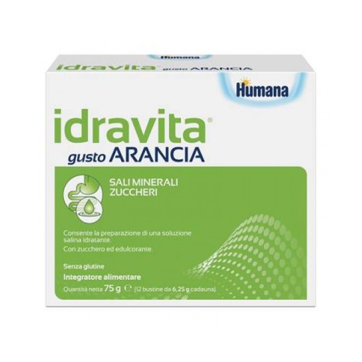 Idravita Humana 12 Sobres Sabor Naranja.