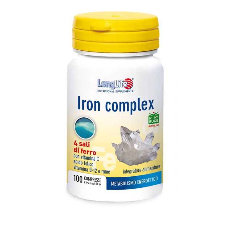 Complejo de hierro LongLife 100 Comprimidos recubiertos