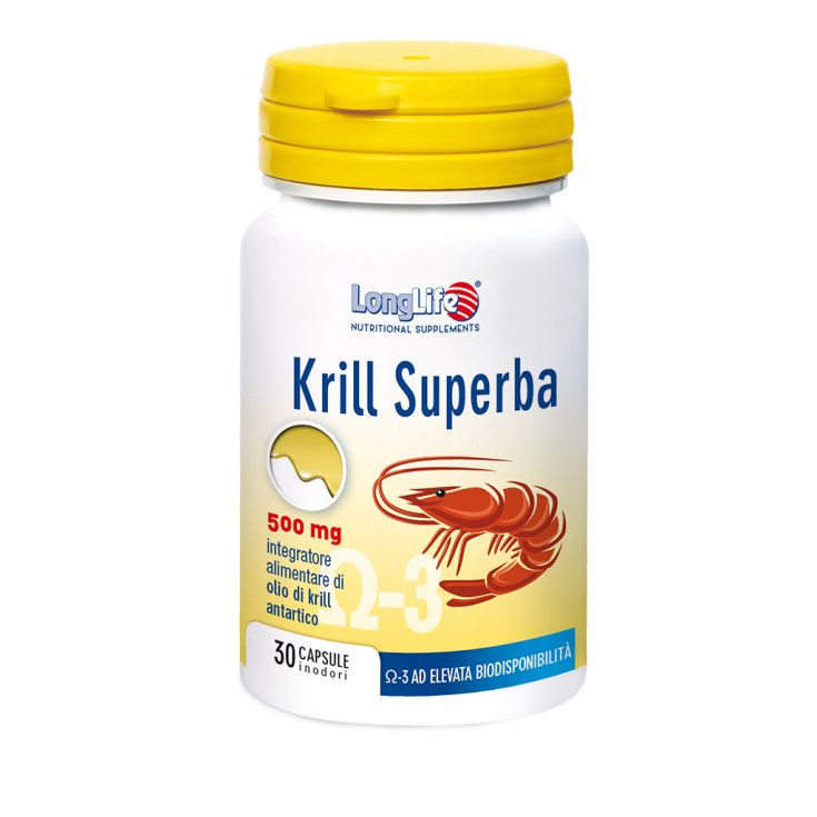 Krill Superba 500mg LongLife 30 Cápsulas Inodoro