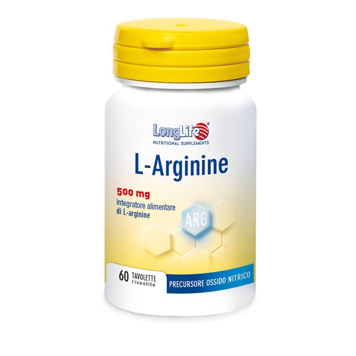 L-Arginina 500mg LongLife 60 Comprimidos Recubiertos