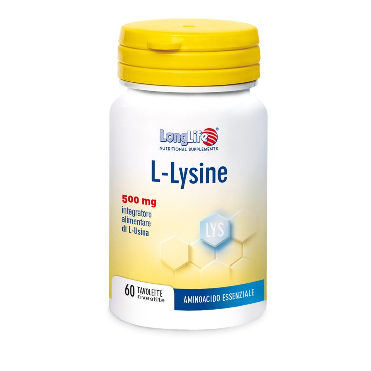 L-Lisina 500mg LongLife 60 Comprimidos Recubiertos