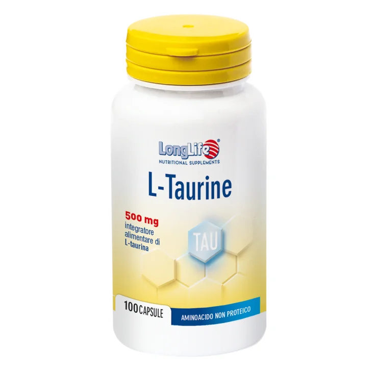 L-Taurina 500mg LongLife 100 Cápsulas