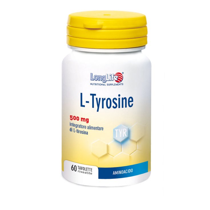 L-Tirosina 500mg LongLife 60 Comprimidos Recubiertos