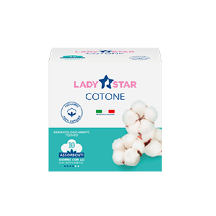 LadyStar Algodón 10 Absorbentes