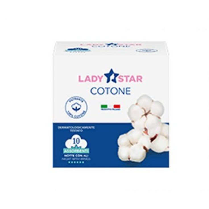 LadyStar Algodón Farvima Care 10 Absorbentes Noche