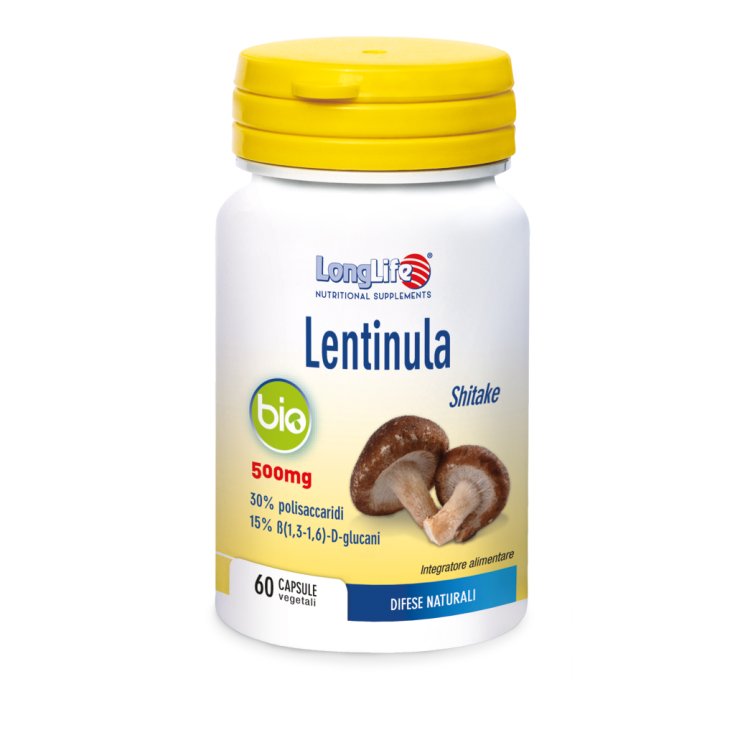 Lentinula Bio 500mg LongLife 60 Cápsulas Vegetarianas