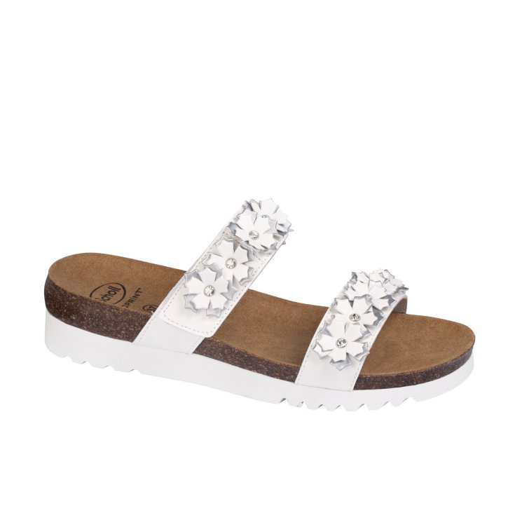 Letizia Scholl® Sandalia Mujer Bioprint® Blanco Talla 36