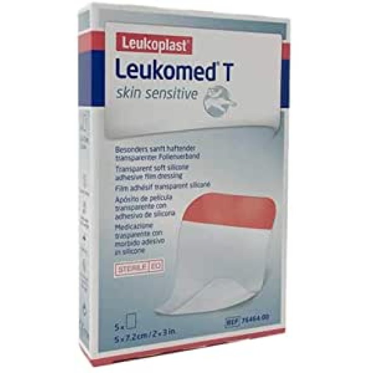 Leukomed T Skin Sensitive Leukoplast 5 Parches 7,2X5cm