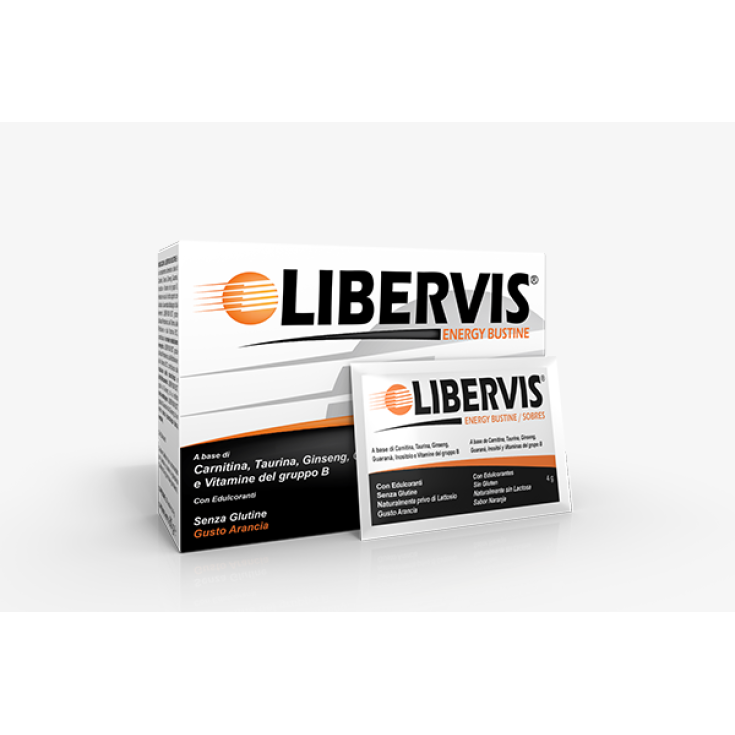 Libervis® Energy ShedirPharma® Sabor Naranja 20 Sobres