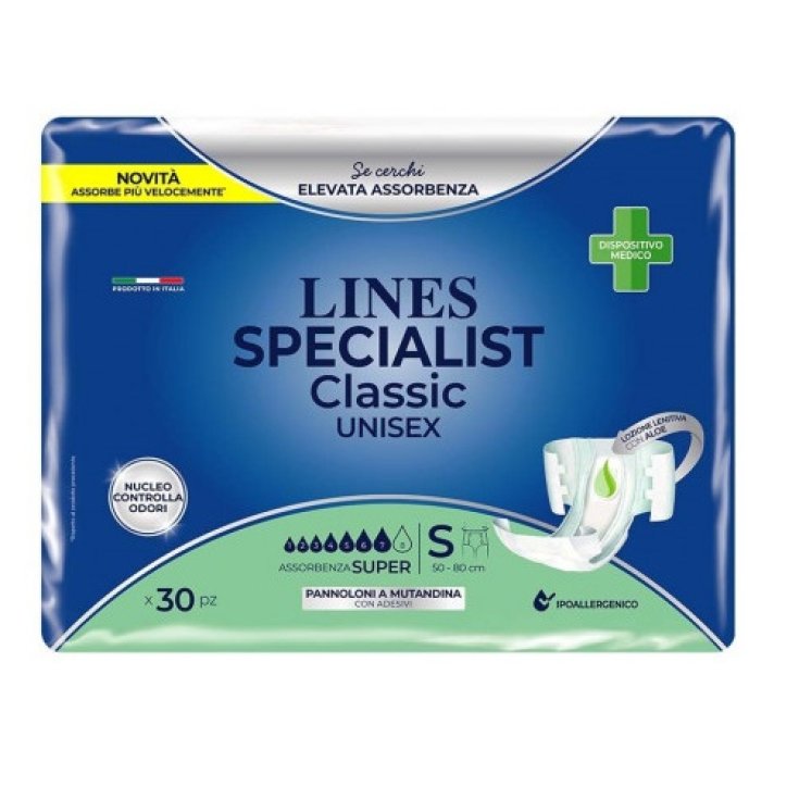 Lines Specialist Classic Super Talla S 30 Compresas A Panty