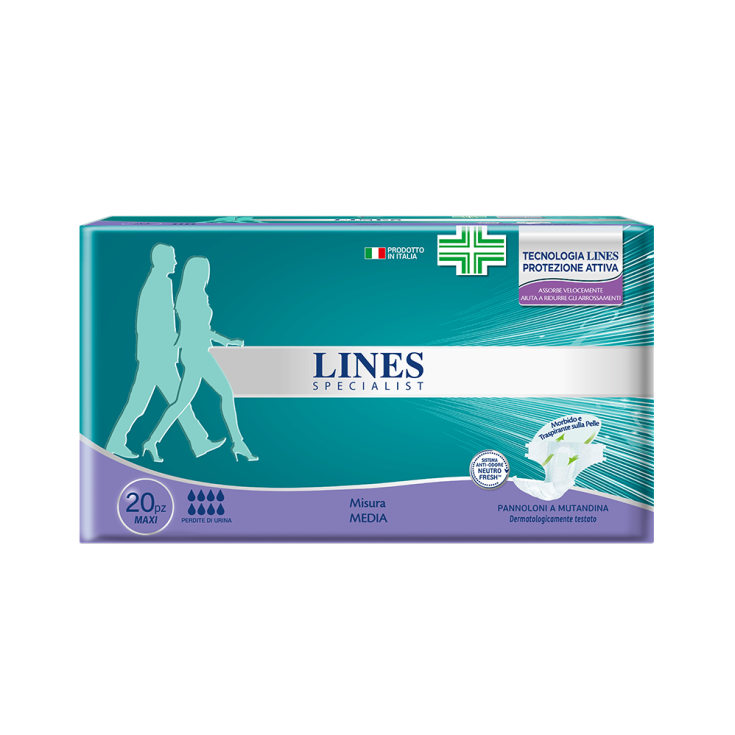 LINES SPECIALIST Panty Pañales MAXI Level Mis Medium 20 Piezas