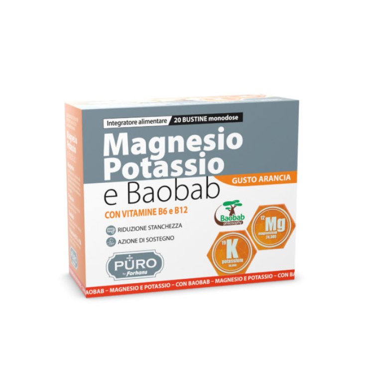 MAGNESIO POTASIO Y BAOBAB PURO By Forhans 20 Sobres