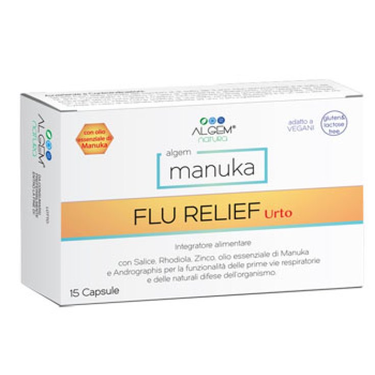 Manuka Flu Relief Shock Algem 15 Cápsulas