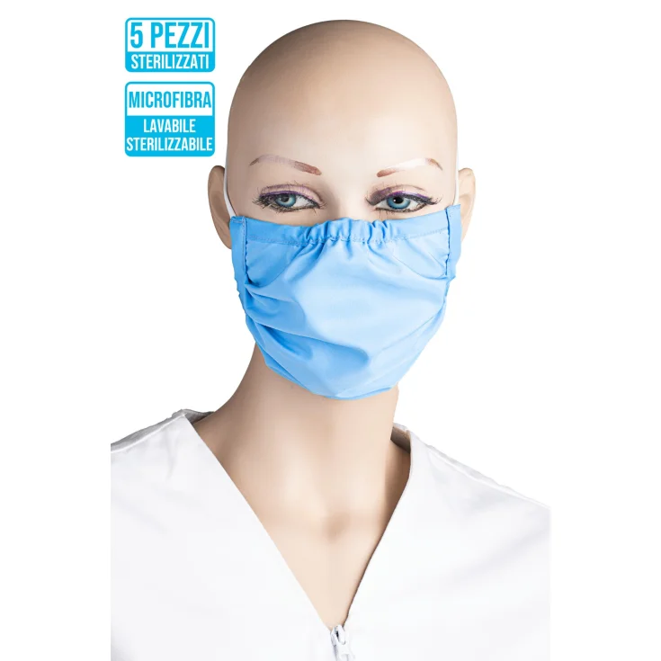 Vektron 8200 Mascarillas de Microfibra Esterilizables 5 Piezas
