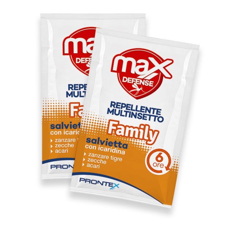 Max Defense Family Prontex Toallita 12 Piezas