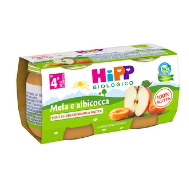 Manzana y Albaricoque HiPP Ecológico 2X80g