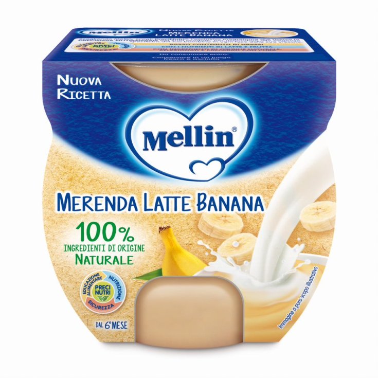 Snacks de Leche Banana Mellin 2x100g