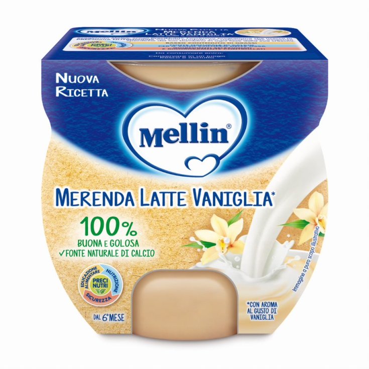 Snack Leche Vainilla Mellin 2x100g