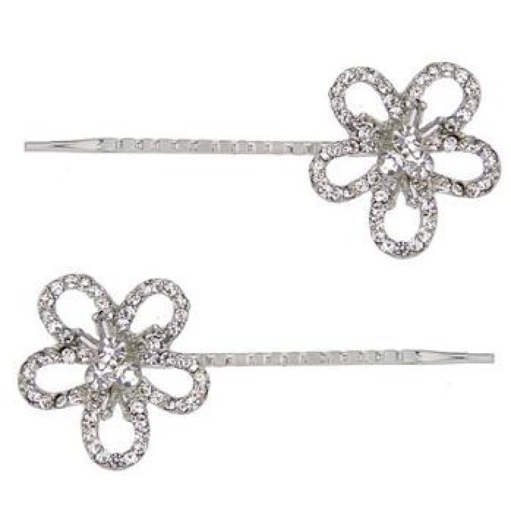 Pinzas Flores De Strass 254 Beauty idea 2 Piezas