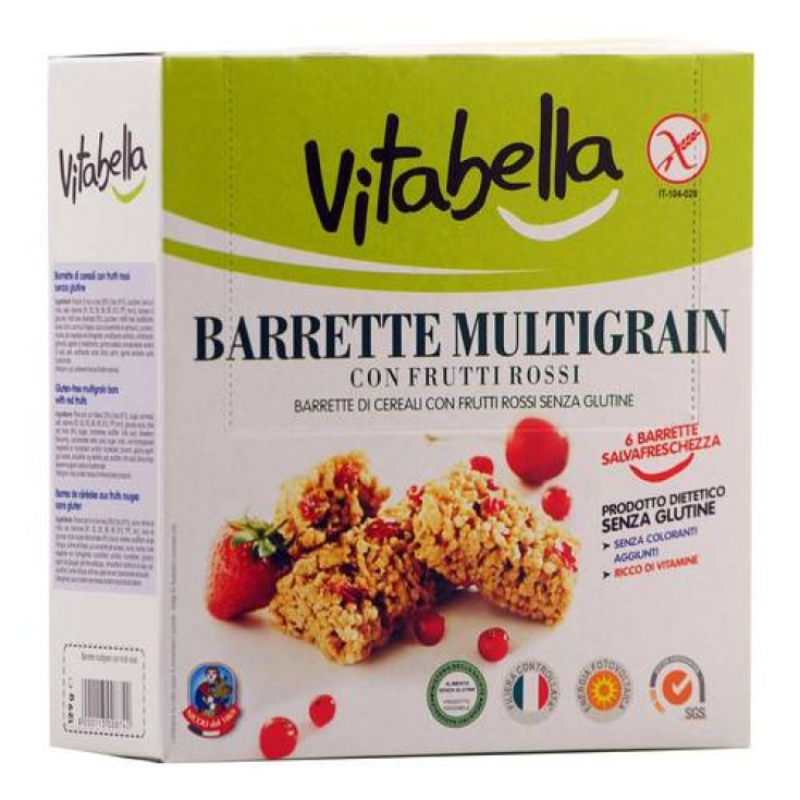 Barritas Multicereales Vitabella Frutos Rojos 6x21,5g