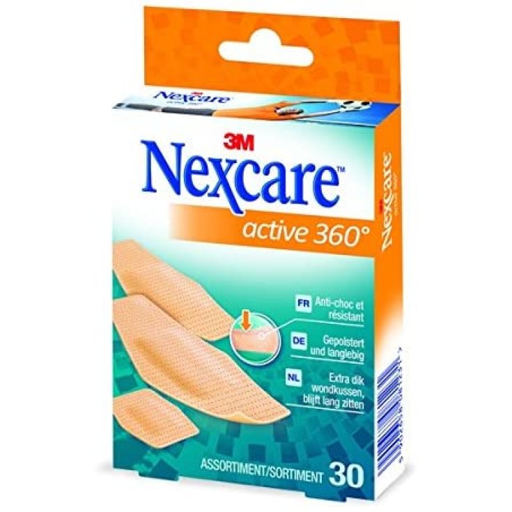 NexCare Active 360 ° 3M Parches Surtidos 30 Piezas