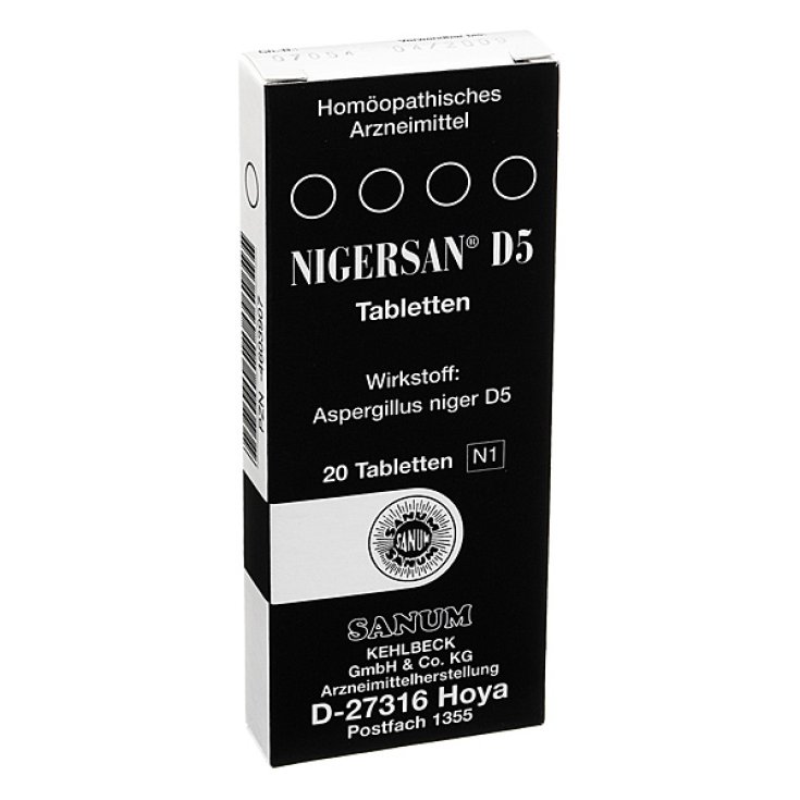 Nigersan D5 Sanum 20 Comprimidos