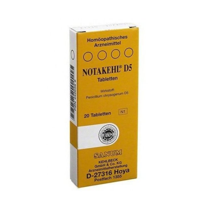 Notakehl D5 Sanum 20 Comprimidos